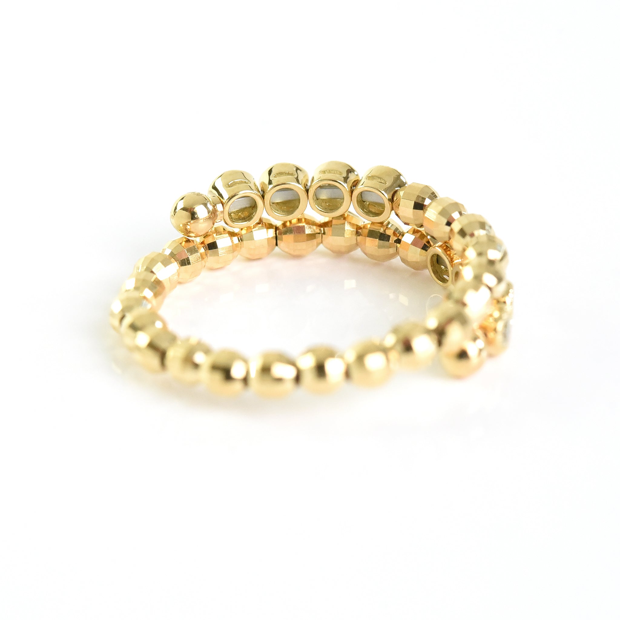 Diamond N Bead Ring