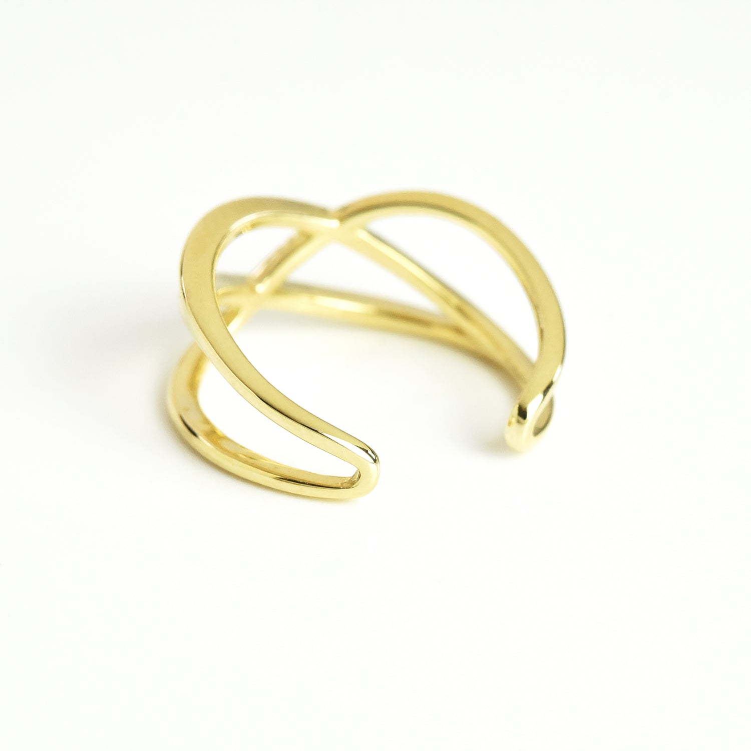 Zig Zag Cuffs Cum Ring