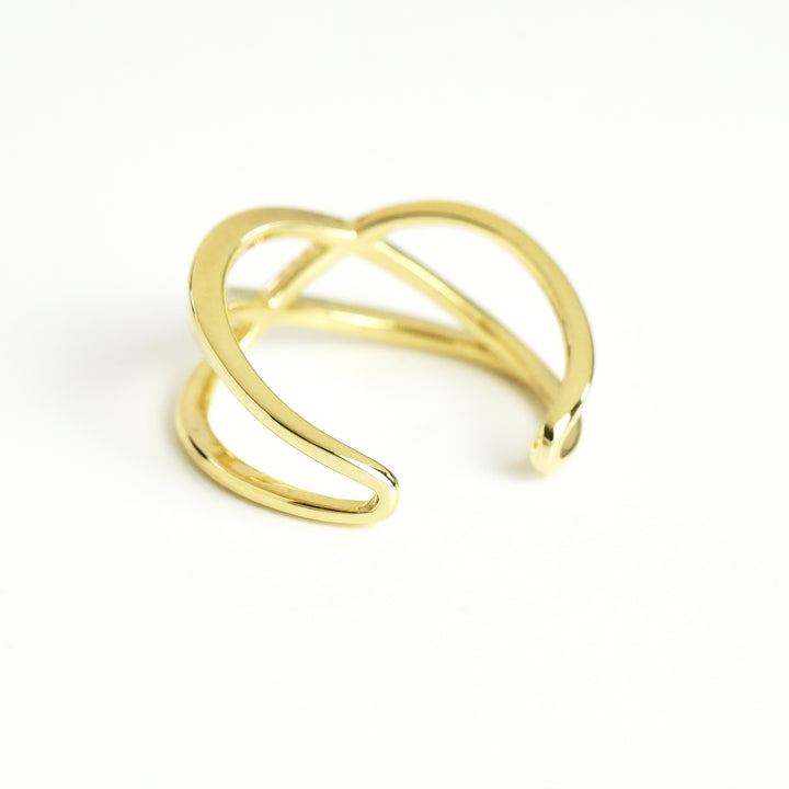Zig Zag Cuffs Cum Ring