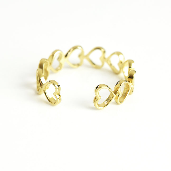 All Hearts Adjustible Ring Cum Cuffs