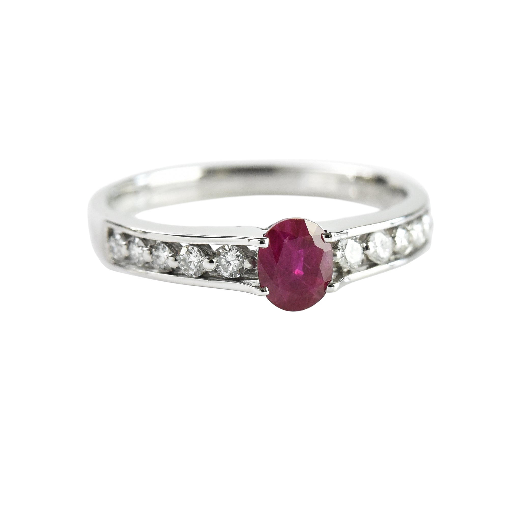 Ruby N Diamond Ring