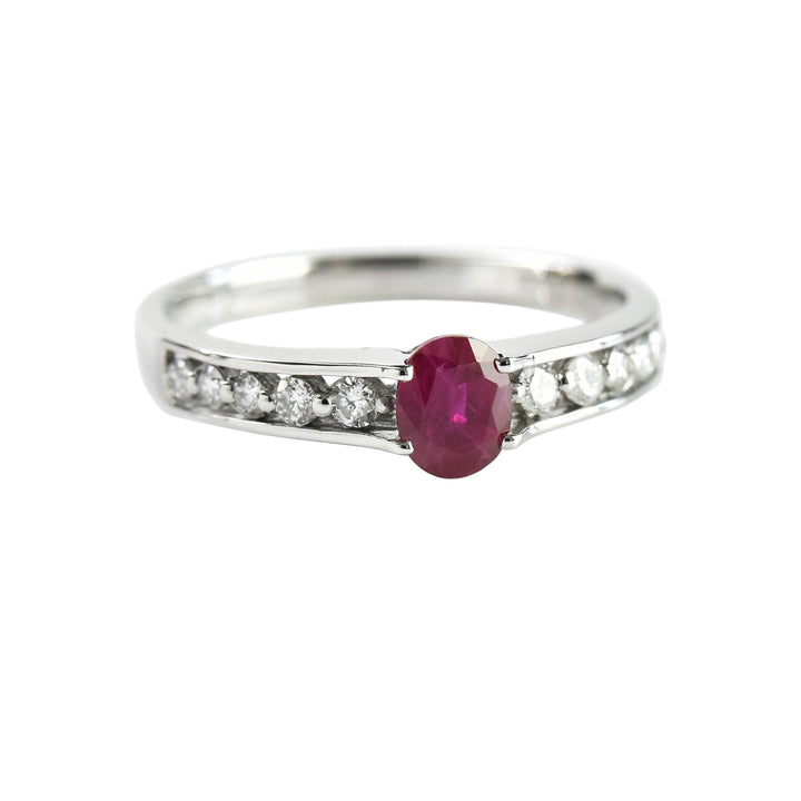 Ruby N Diamond Ring