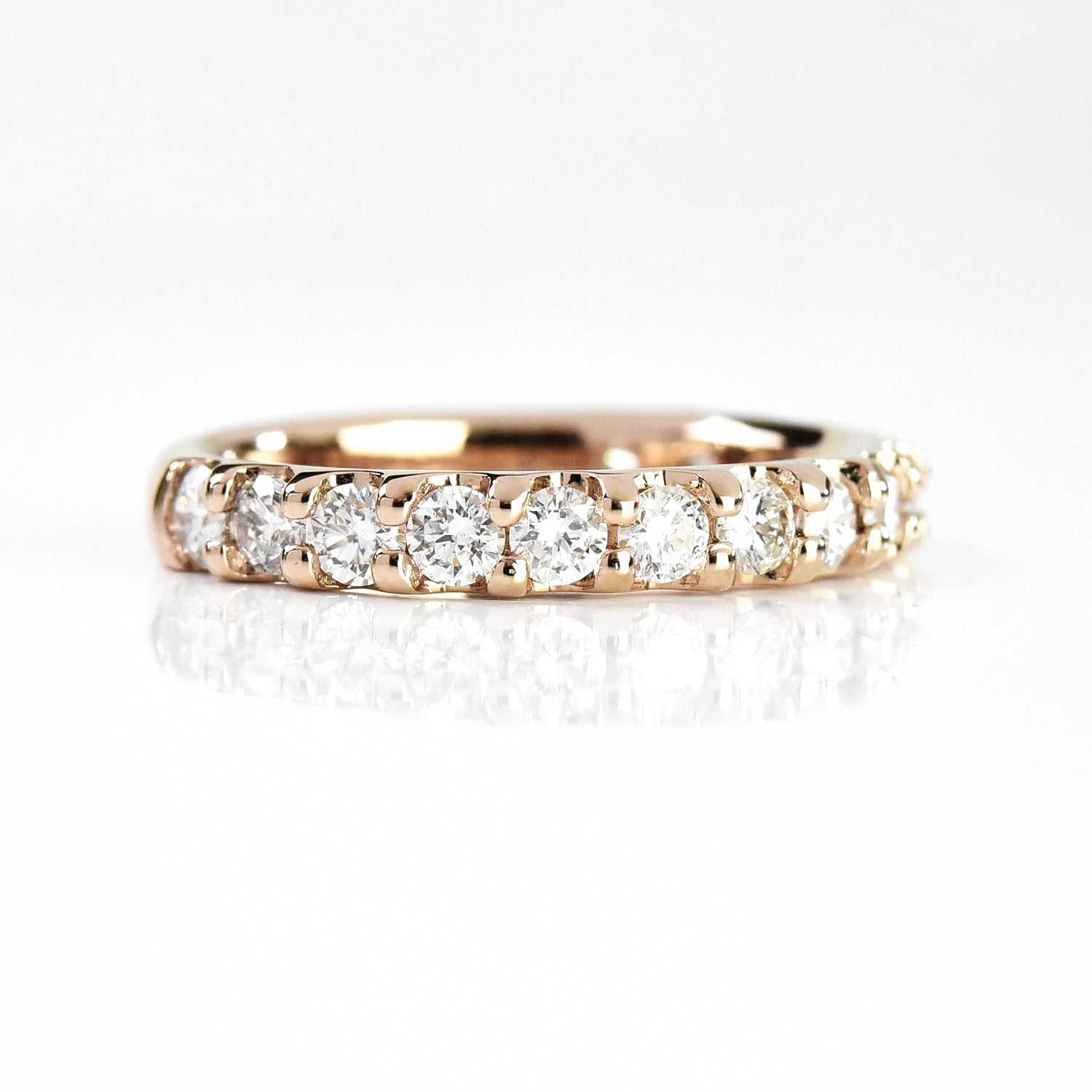 Single Line Diamond Ring
