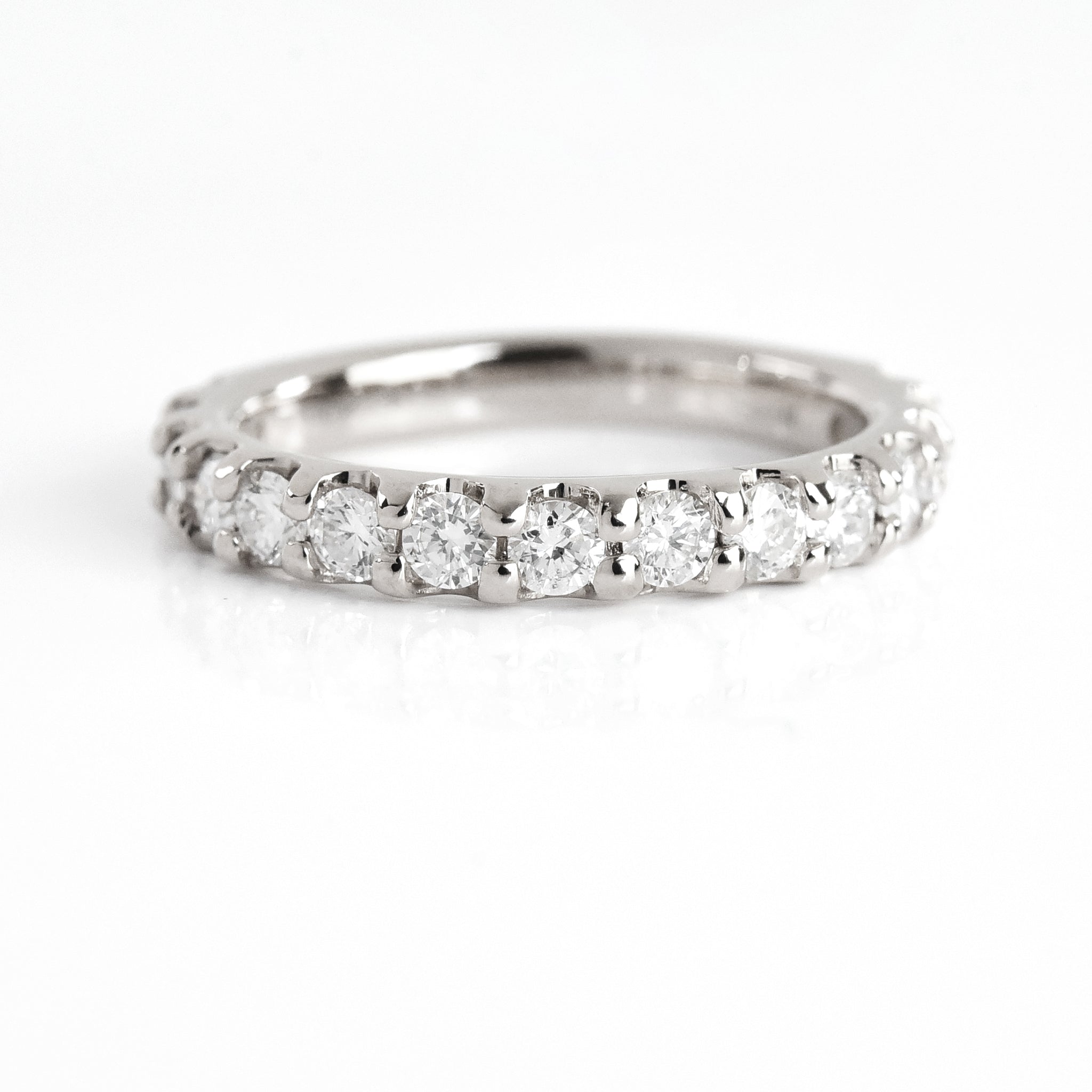 Single Line Diamond Ring