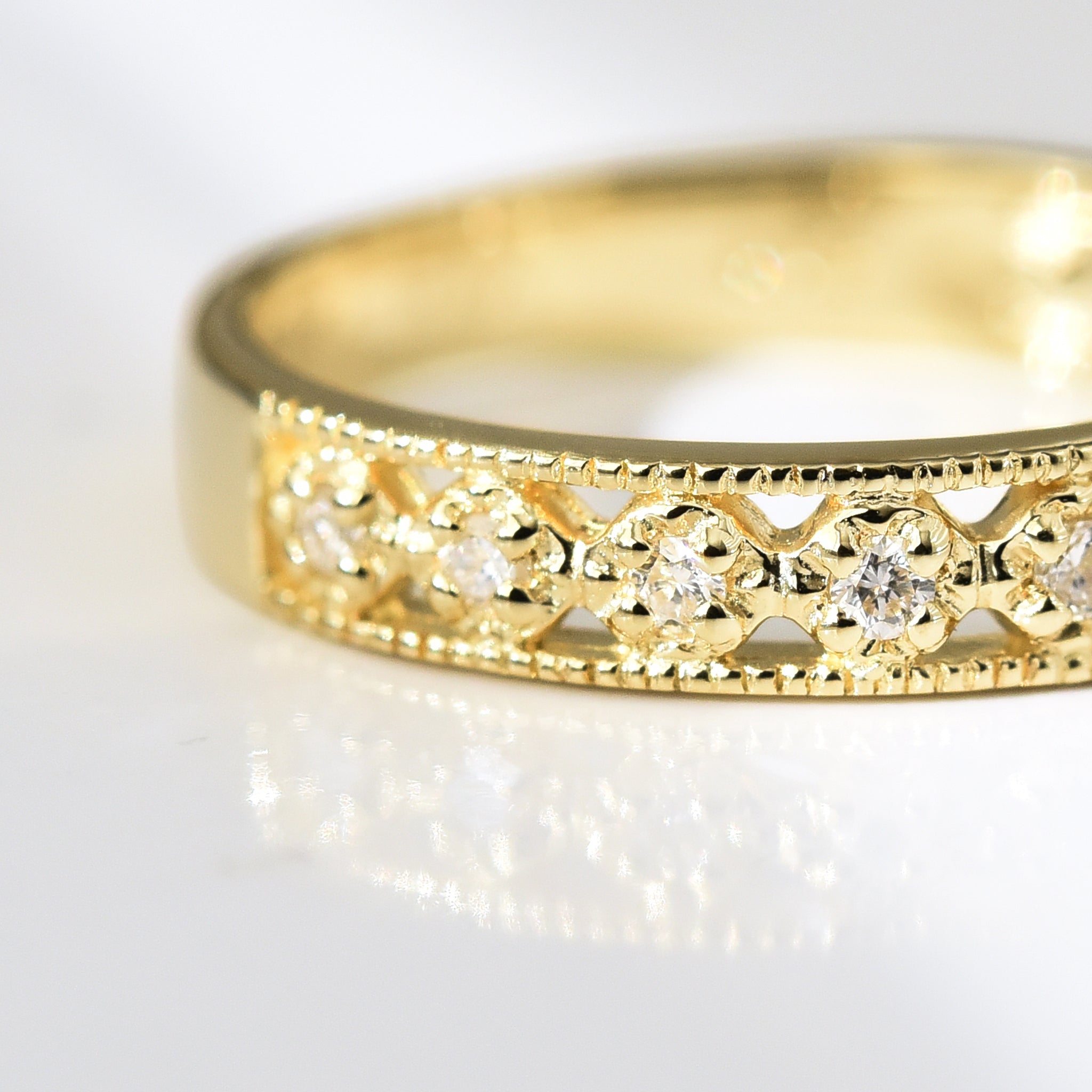 Diamond Cut Out Ring