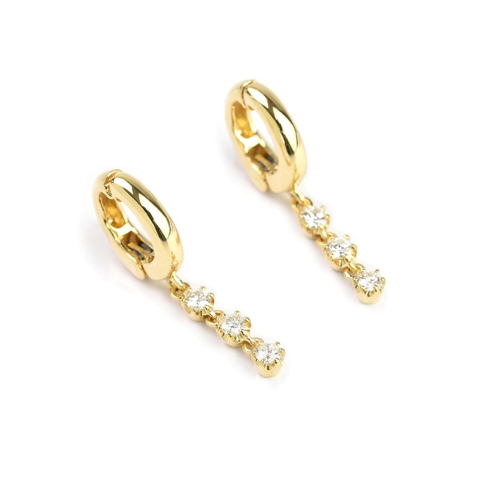 Diamond Dangling Earrings