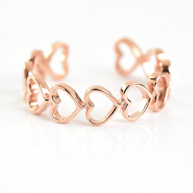 All Hearts Adjustible Ring Cum Cuffs