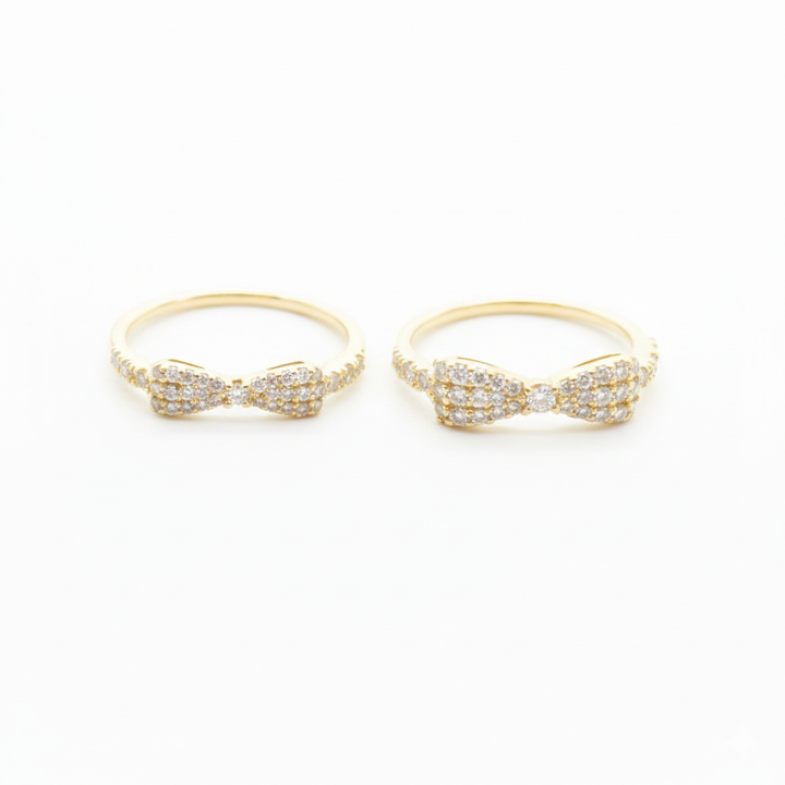 Bow Diamond Ring