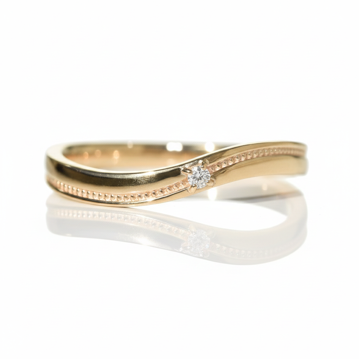Solitaire S Design Ring