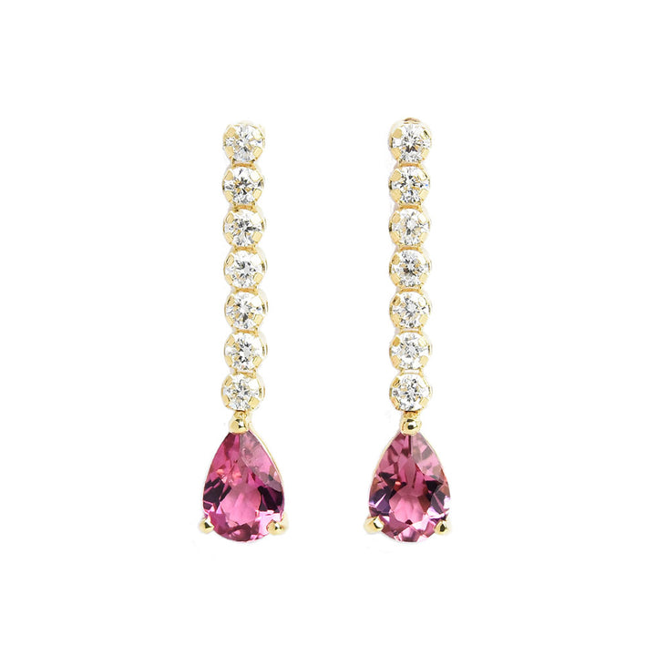PKT-7 Diamond Line with Color Stone Drop