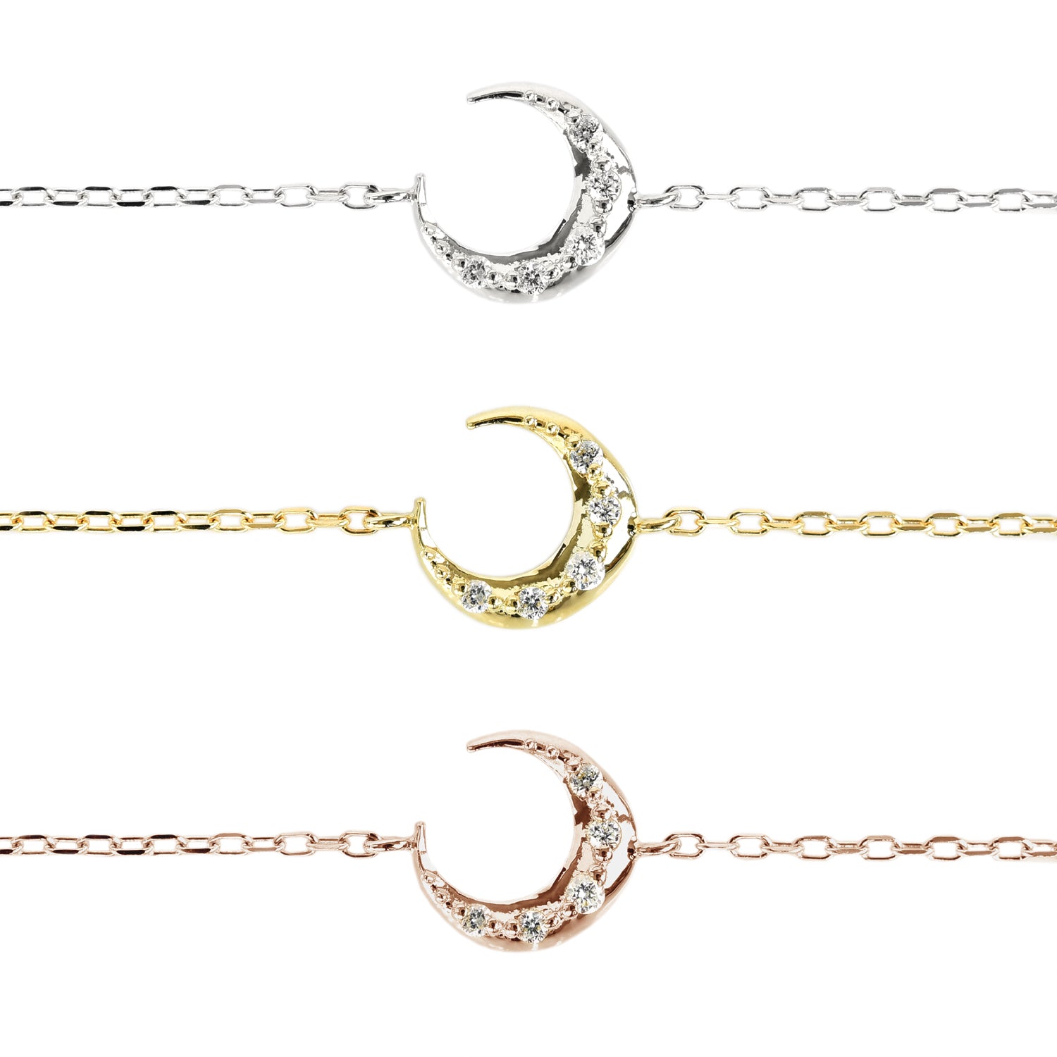 Moon n Diamond Bracelet
