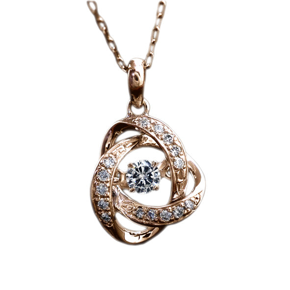 Ribbon Diamonds Pendant With Chain