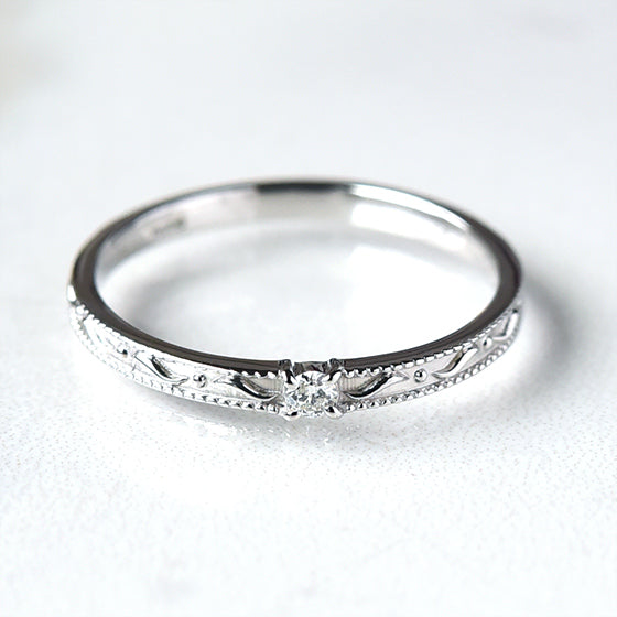 Venetian Band Diamond Ring