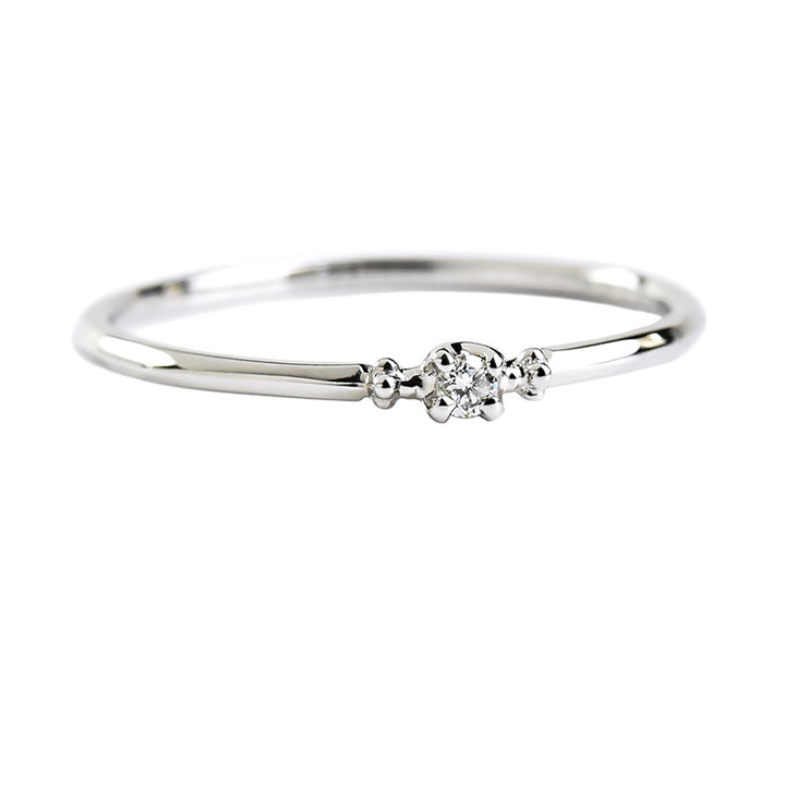 Single Diamond Delicate Ring