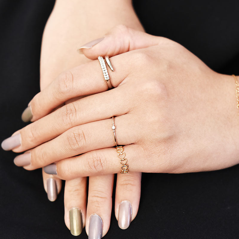 Single Diamond Delicate Ring