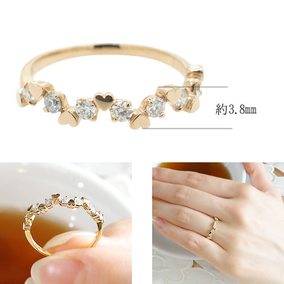 Diamond n Heart Ring