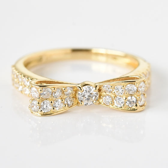 Bow Diamond Ring