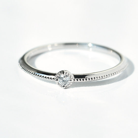 Solitaire Band Ring