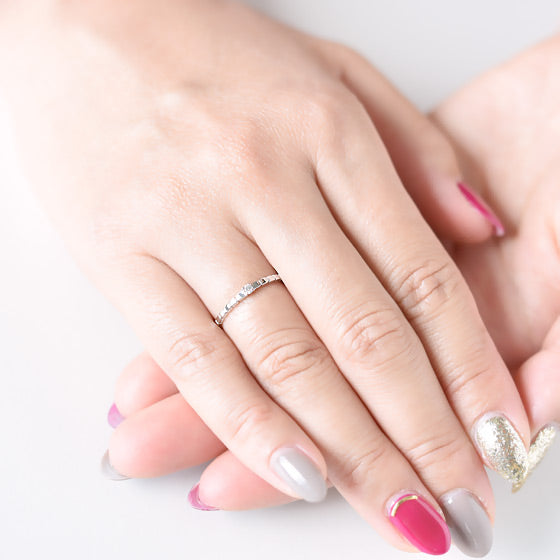 Solitaire Block Ring
