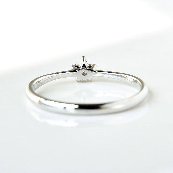 Star Prong Solitaire Ring