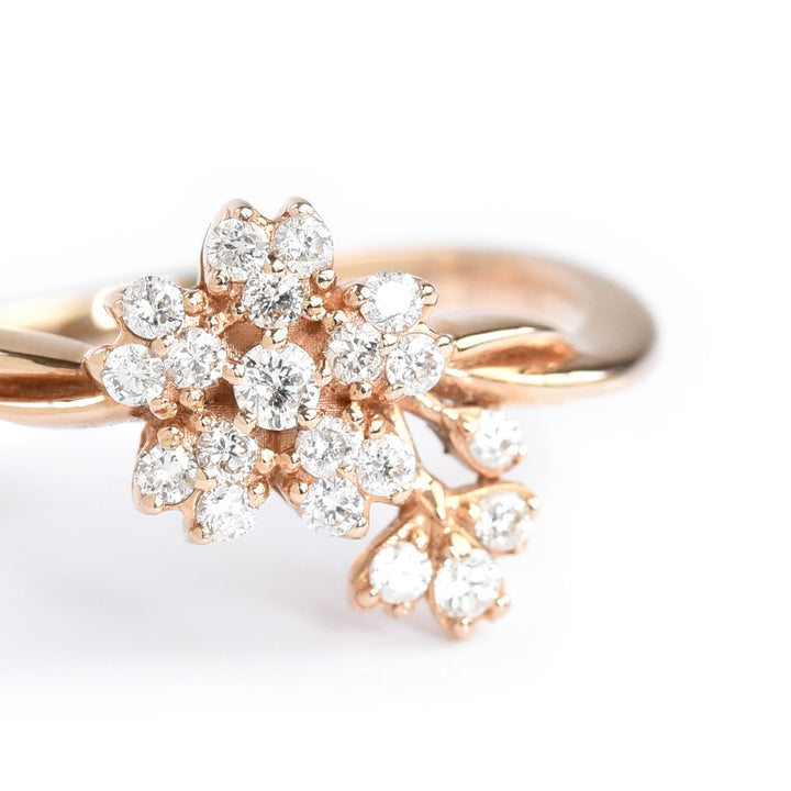 Diamond Flower Ring