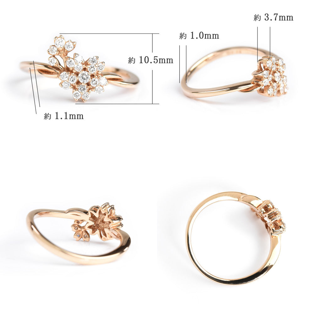 Diamond Flower Ring