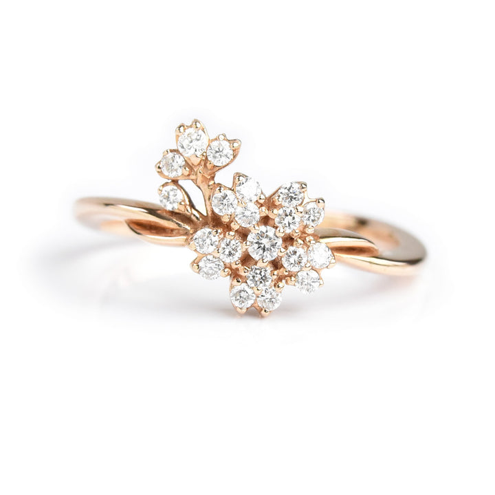 Diamond Flower Ring