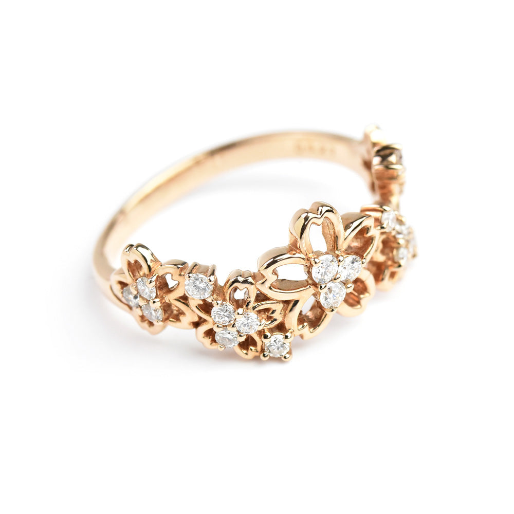Floral Diamond Ring