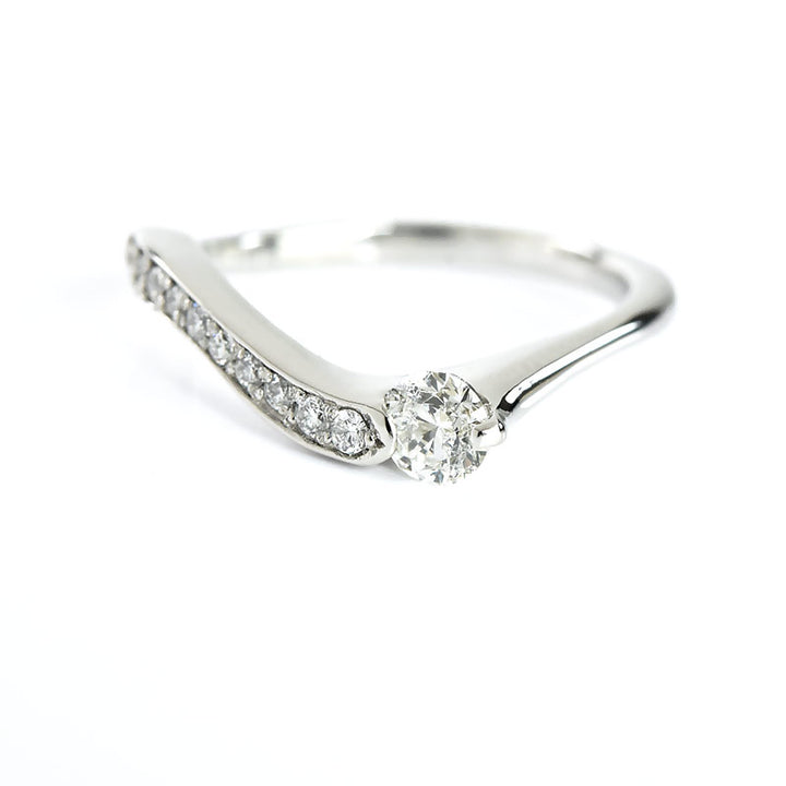 Asymetrical Diamond Ring