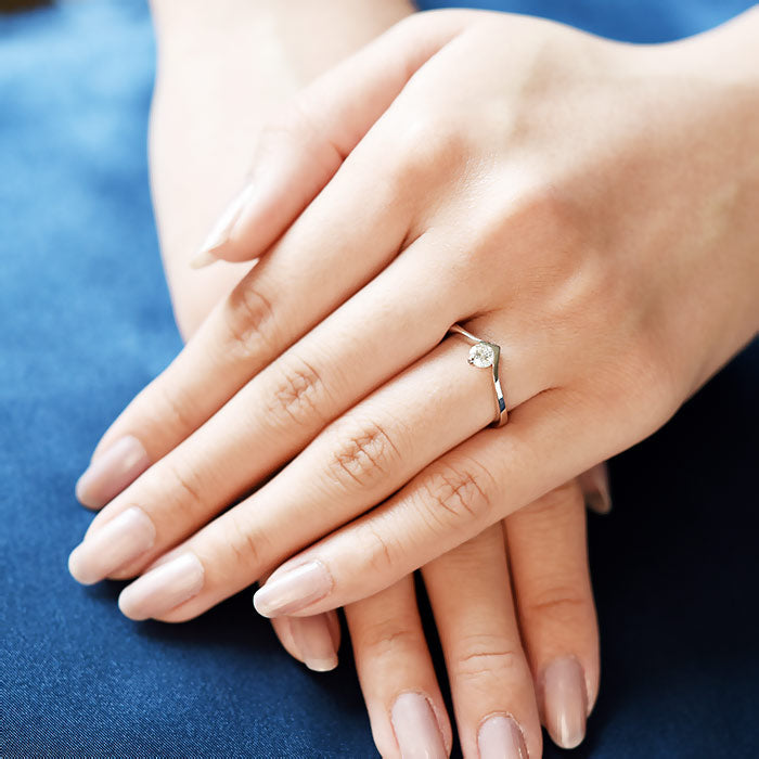 Crown Solitaire Ring