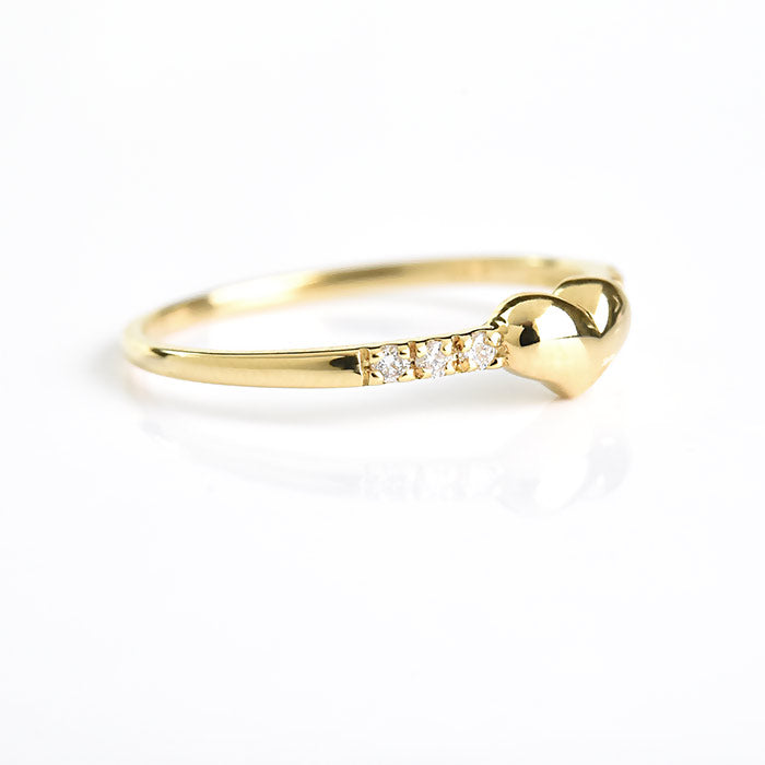 Heart n Diamond Ring