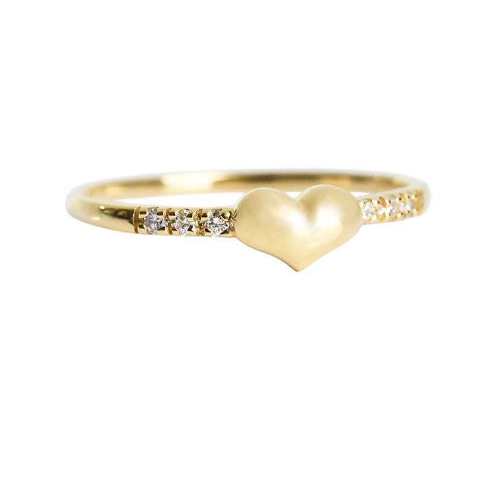 Heart n Diamond Ring