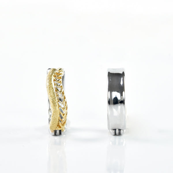 2 Color Ear Cuffs with Texture