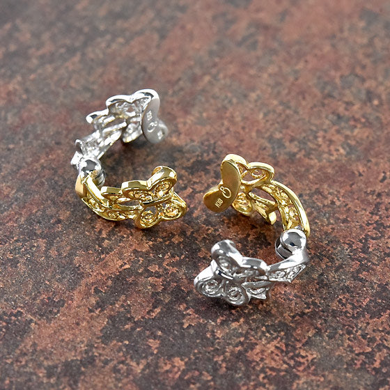 2 Color Bow Ear Cuffs