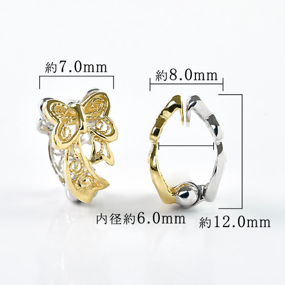 2 Color Bow Ear Cuffs
