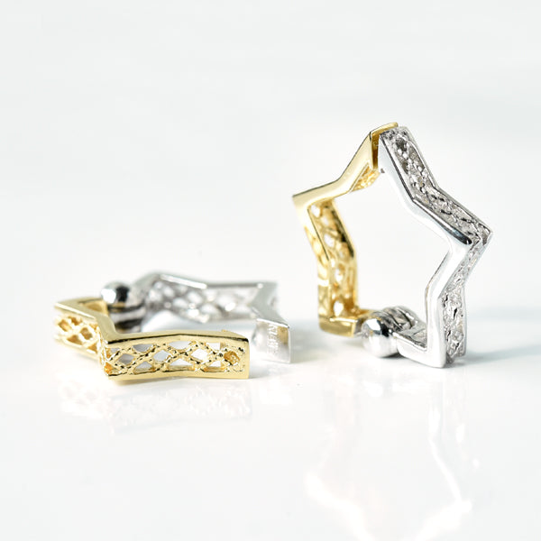 2 Color Star Shape Ear Cuffs