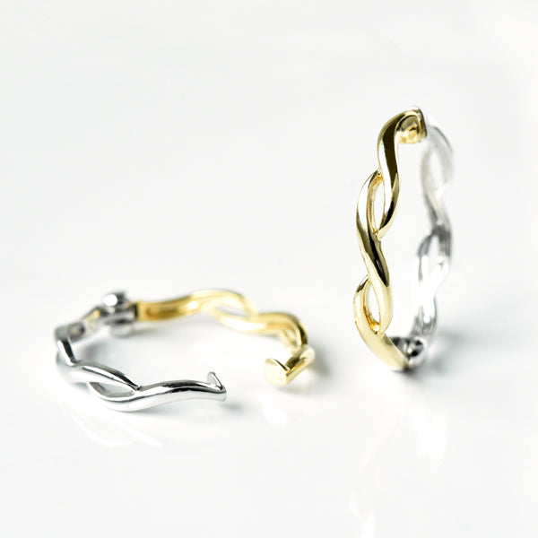 2 Color Spiral Earrings