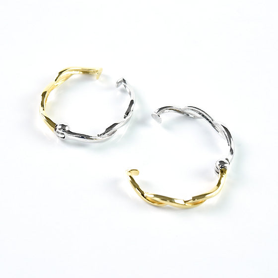 2 Color Spiral Earrings