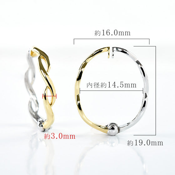 2 Color Spiral Earrings