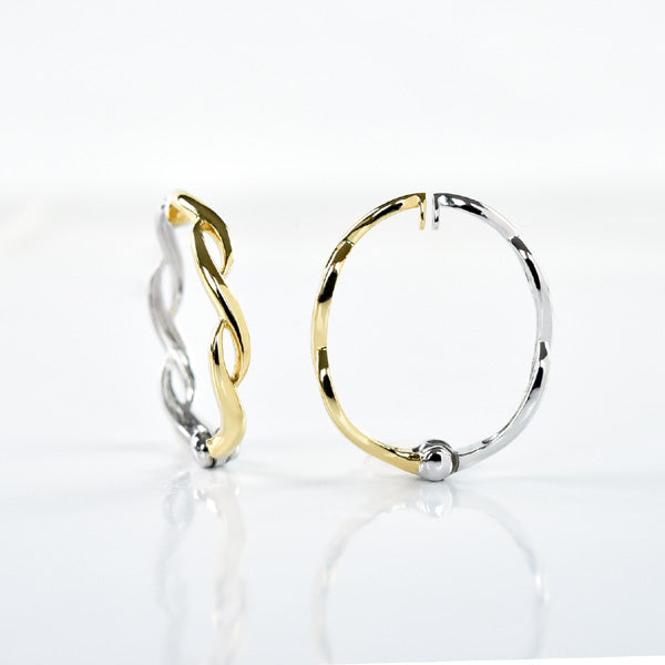2 Color Spiral Earrings
