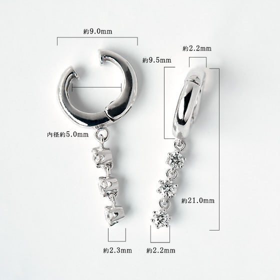 Diamond Dangling Earrings