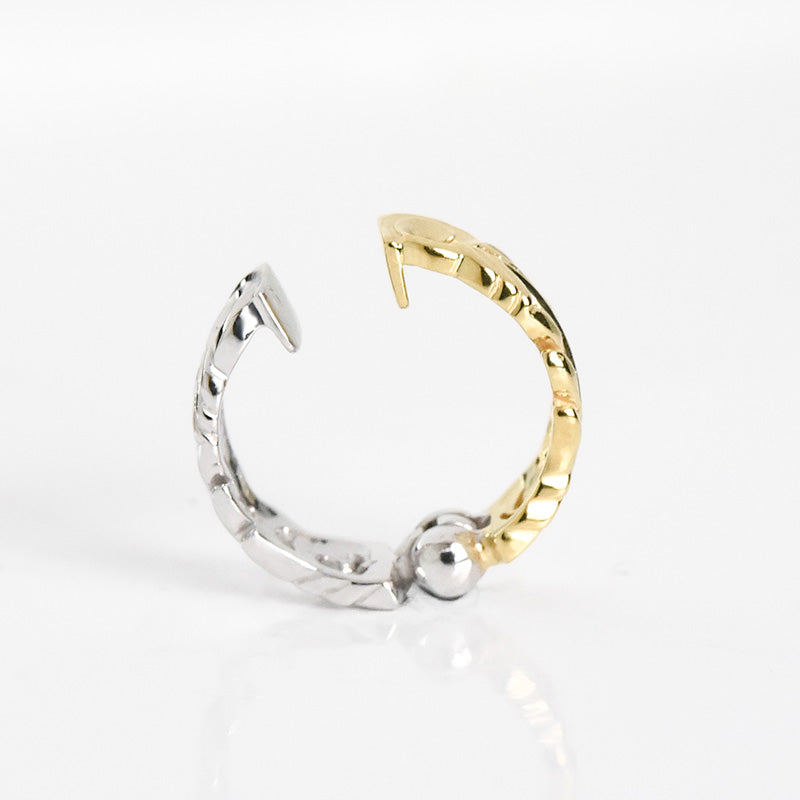 KTM-2 Color Curvy Design Hoop Earrings
