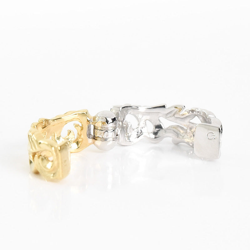 KTM-2 Color Curvy Design Hoop Earrings