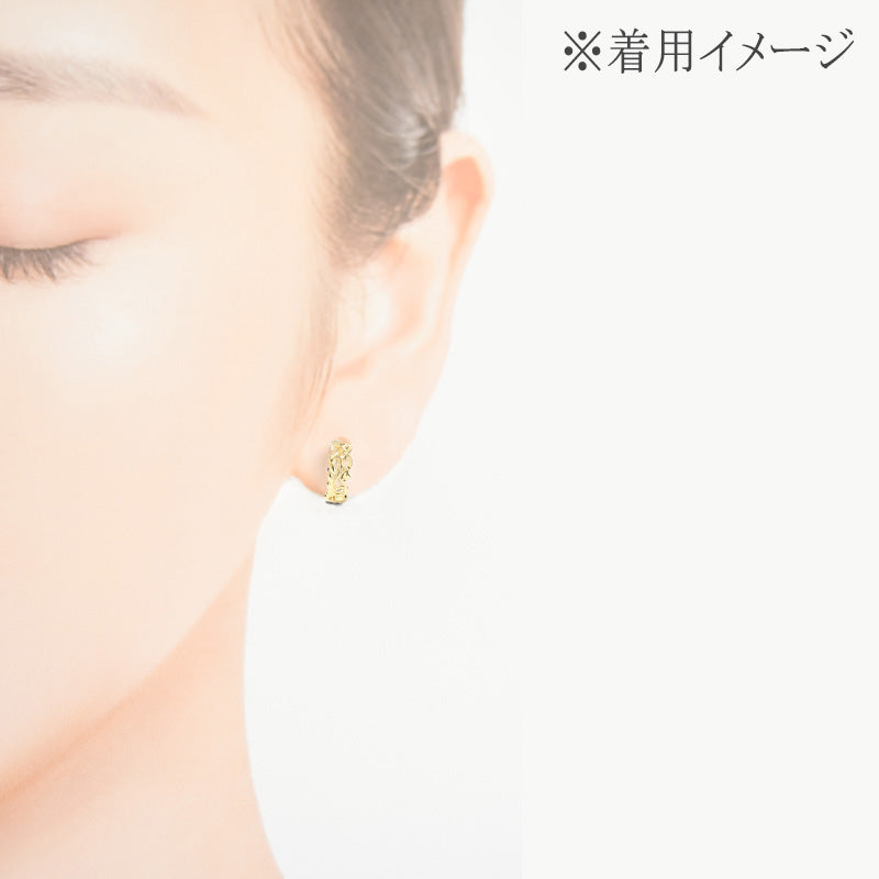KTM-2 Color Curvy Design Hoop Earrings
