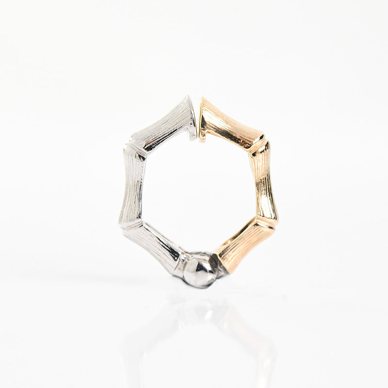 2 Color Pier Hoop Earrings