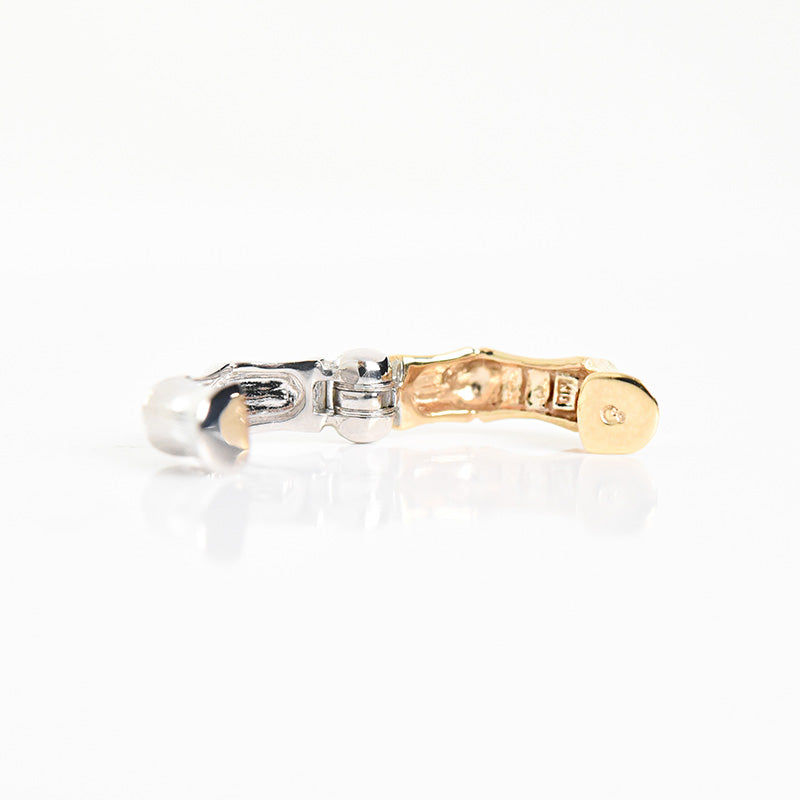2 Color Pier Hoop Earrings