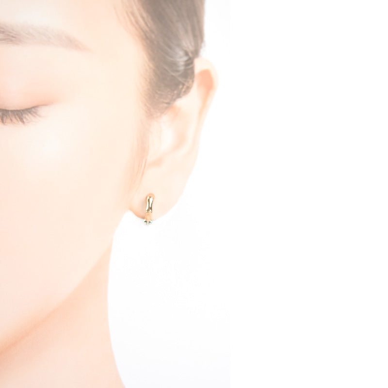 2 Color Pier Hoop Earrings