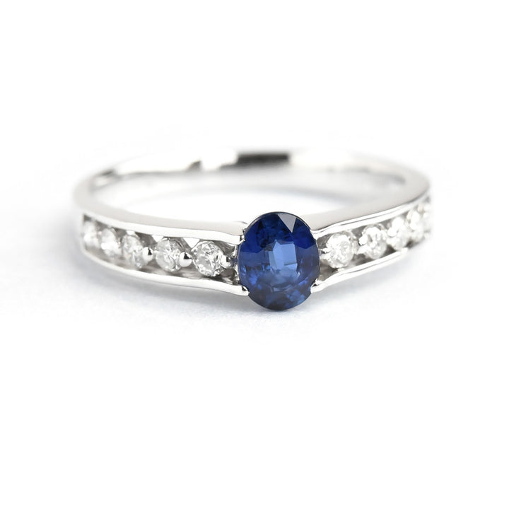 Sapphire Diamond Ring