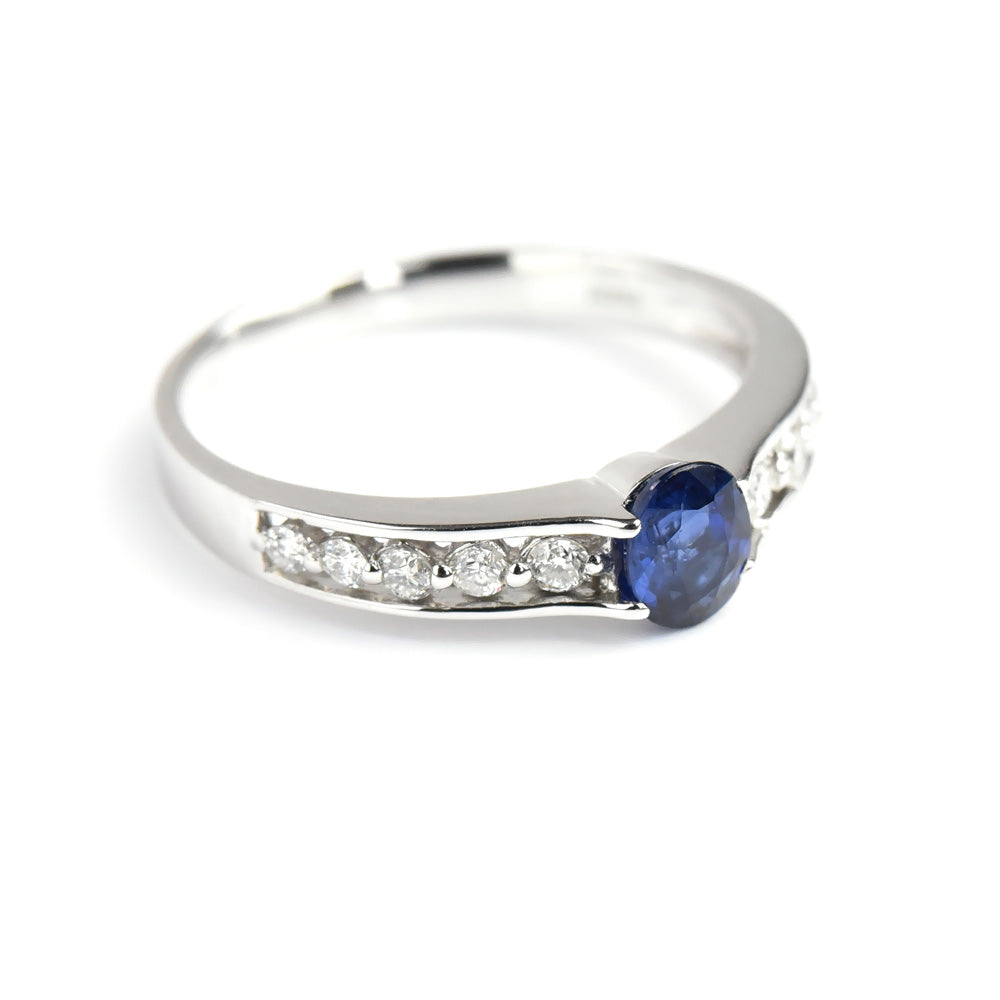 Sapphire Diamond Ring