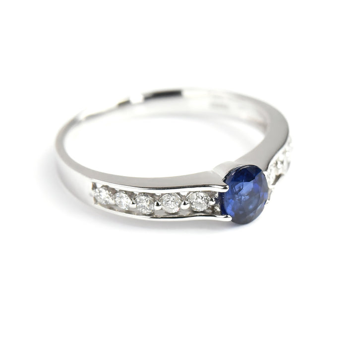 Sapphire Diamond Ring